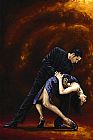 Flamenco Dancer Lost in Tango painting